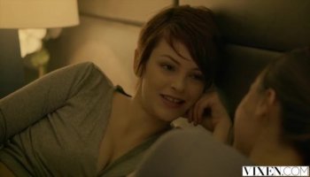 Cute Zoey getting fucked on a bed